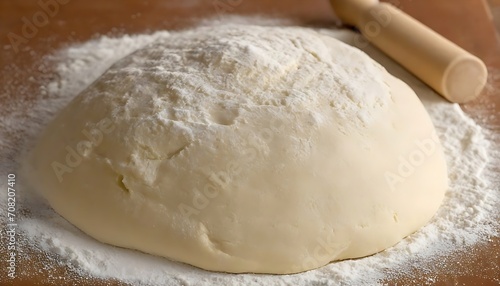 Pizza Dough on Flour