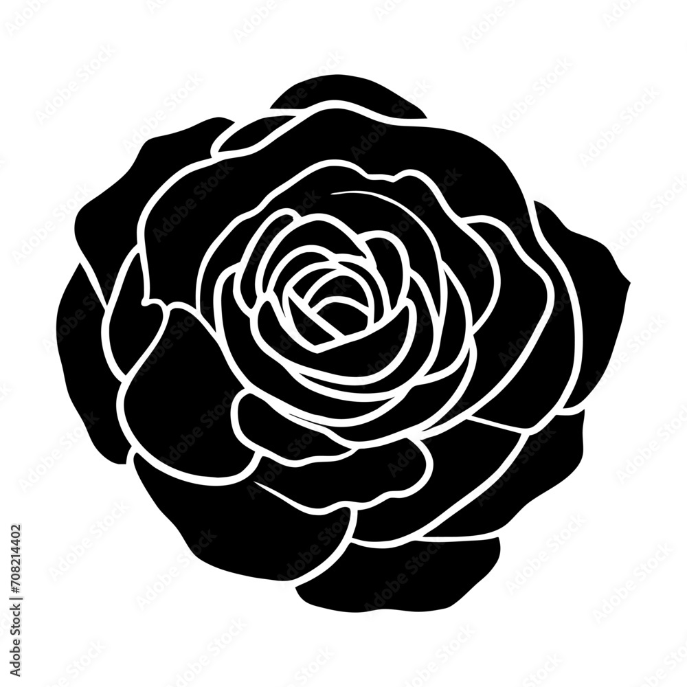 Obraz premium Hand drawn simple flower illustration