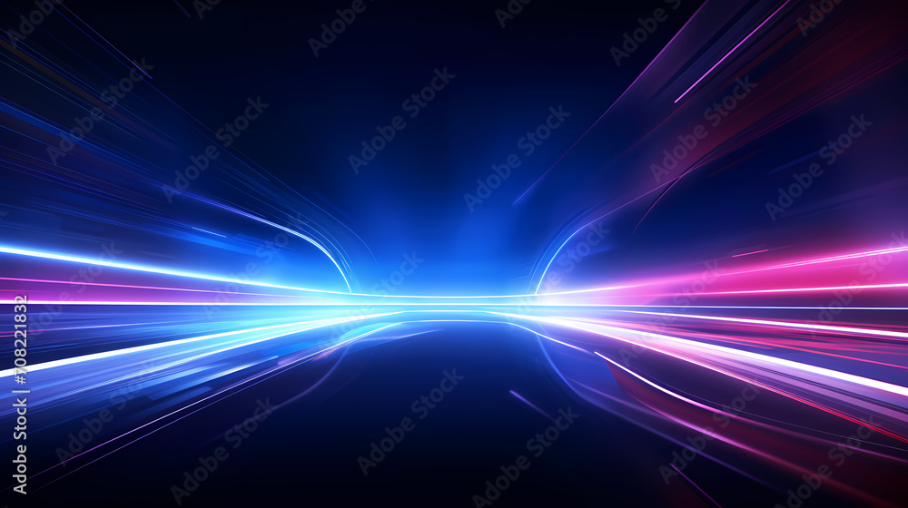 Future technology lines background and light effects, technological background material Future technology lines background and light effects, technological background material