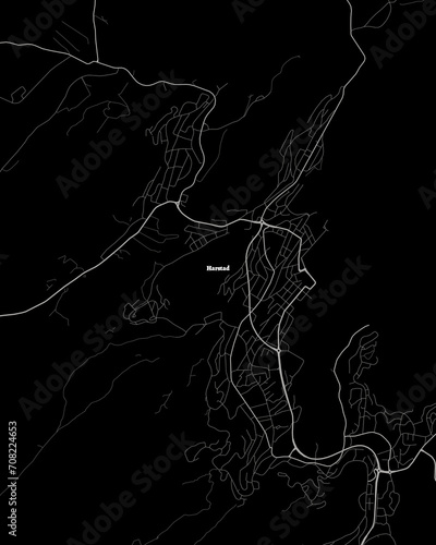 Harstad Norway Map, Detailed Dark Map of Harstad Norway