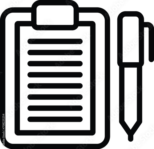 Interpreter clipboard icon outline vector. Dialect syntax. Speak app