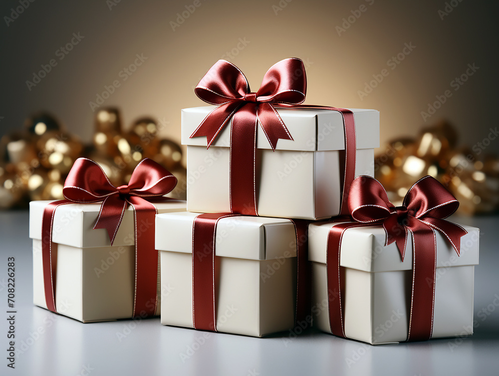 gift box with red ribbon and bow gift box with red ribbon and bow