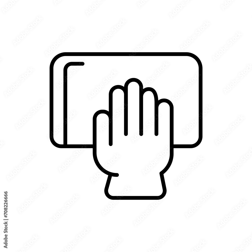 Car mop outline icons, minimalist vector illustration ,simple transparent graphic element .Isolated on white background Car mop outline icons, minimalist vector illustration ,simple transparent graphic element .Isolated on white background