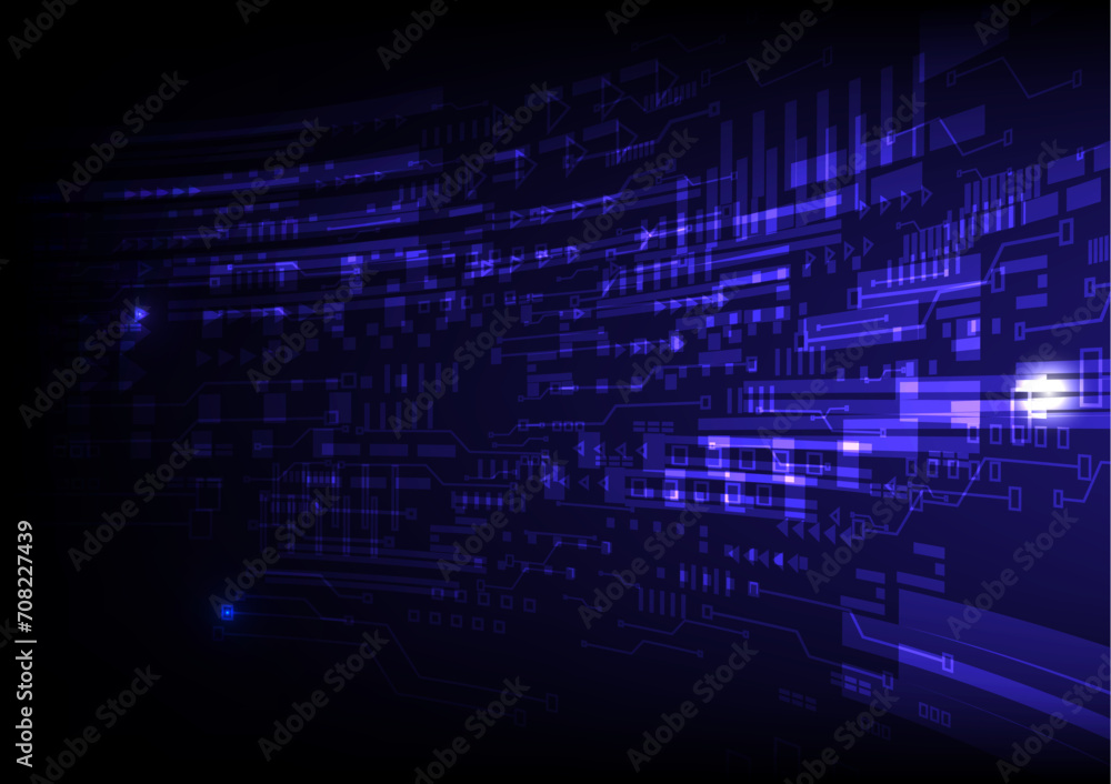 Blue abstract technology background with various elements, abstract hi speed digital internet and curve motion move blur. Blue abstract technology background with various elements, abstract hi speed digital internet and curve motion move blur.