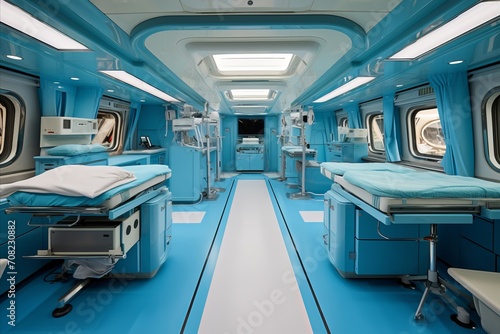 Modern High-Tech Surgical Environment with Advanced Medical Equipment and Devices