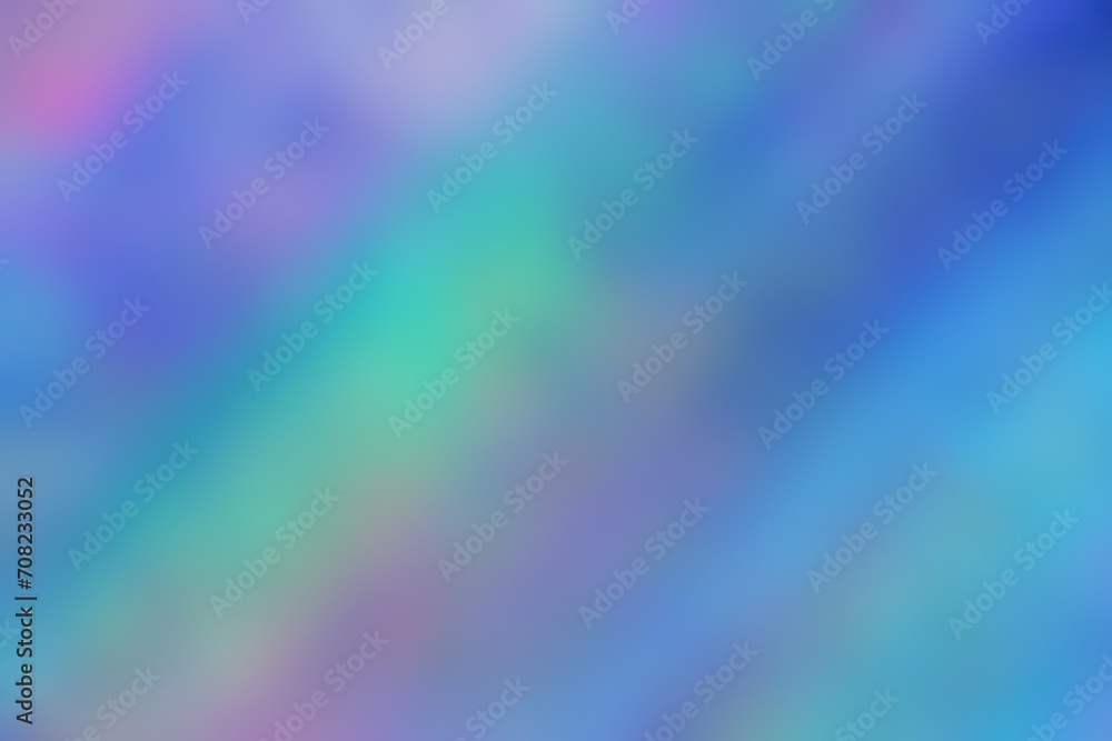 Abstract blurred background image of blue, purple, green colors gradient used as an illustration. Designing posters or advertisements.