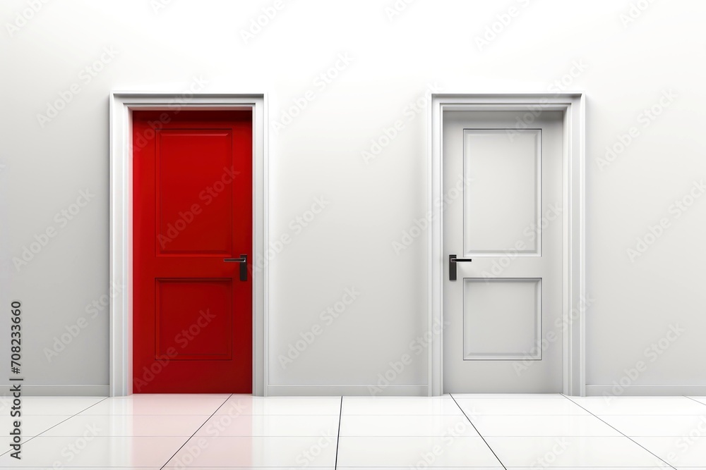 Front view of modern entrance door,empty room Front view of modern entrance door,empty room