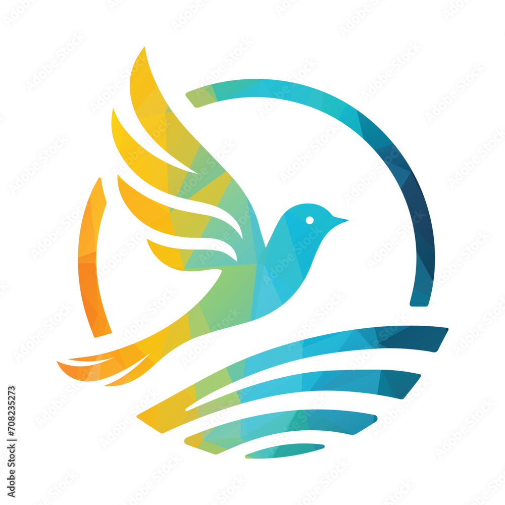 Obraz premium Bird Logo Design Vector Illustration