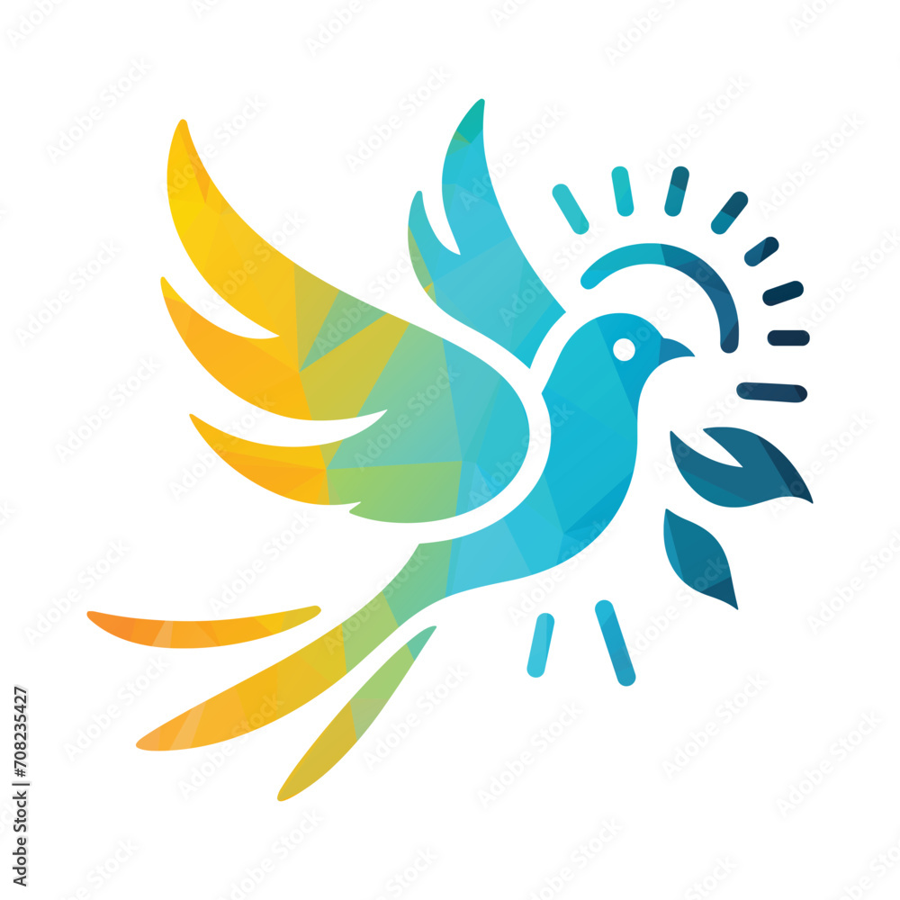 Obraz premium Bird Logo Design Vector Illustration