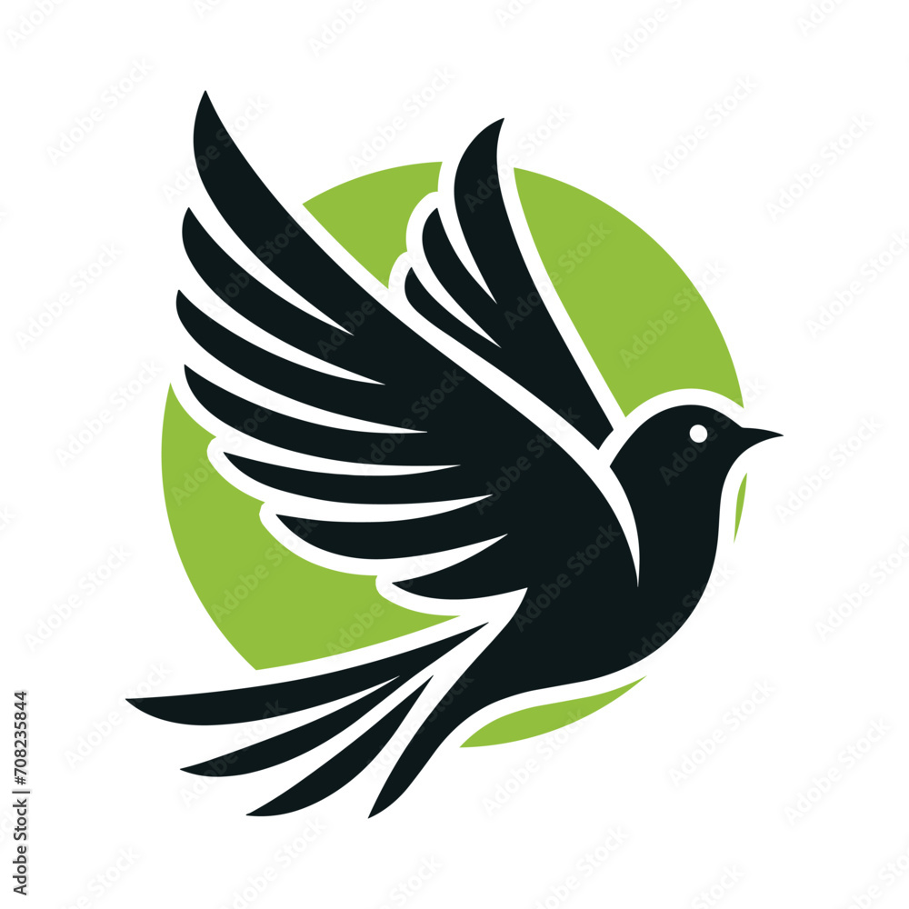 Obraz premium Bird Logo Design Vector Illustration