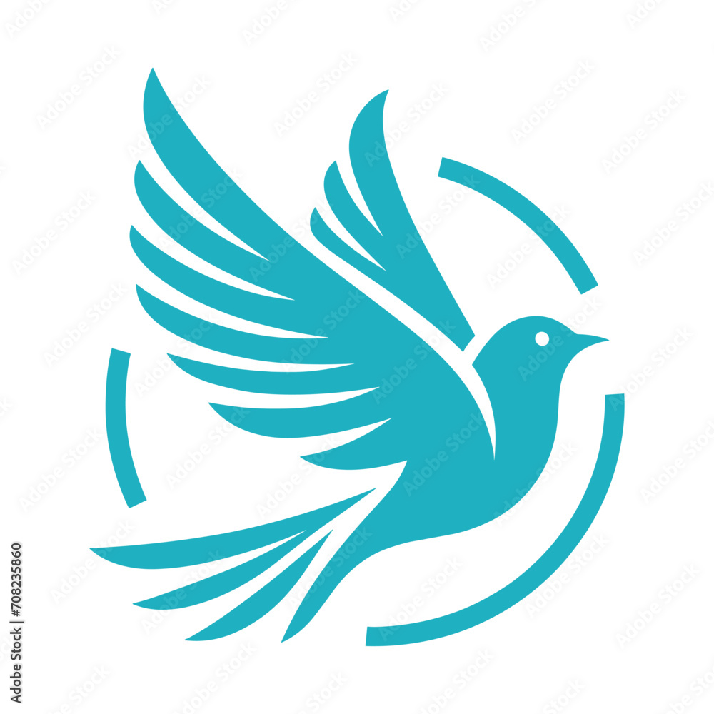 Obraz premium Bird Logo Design Vector Illustration