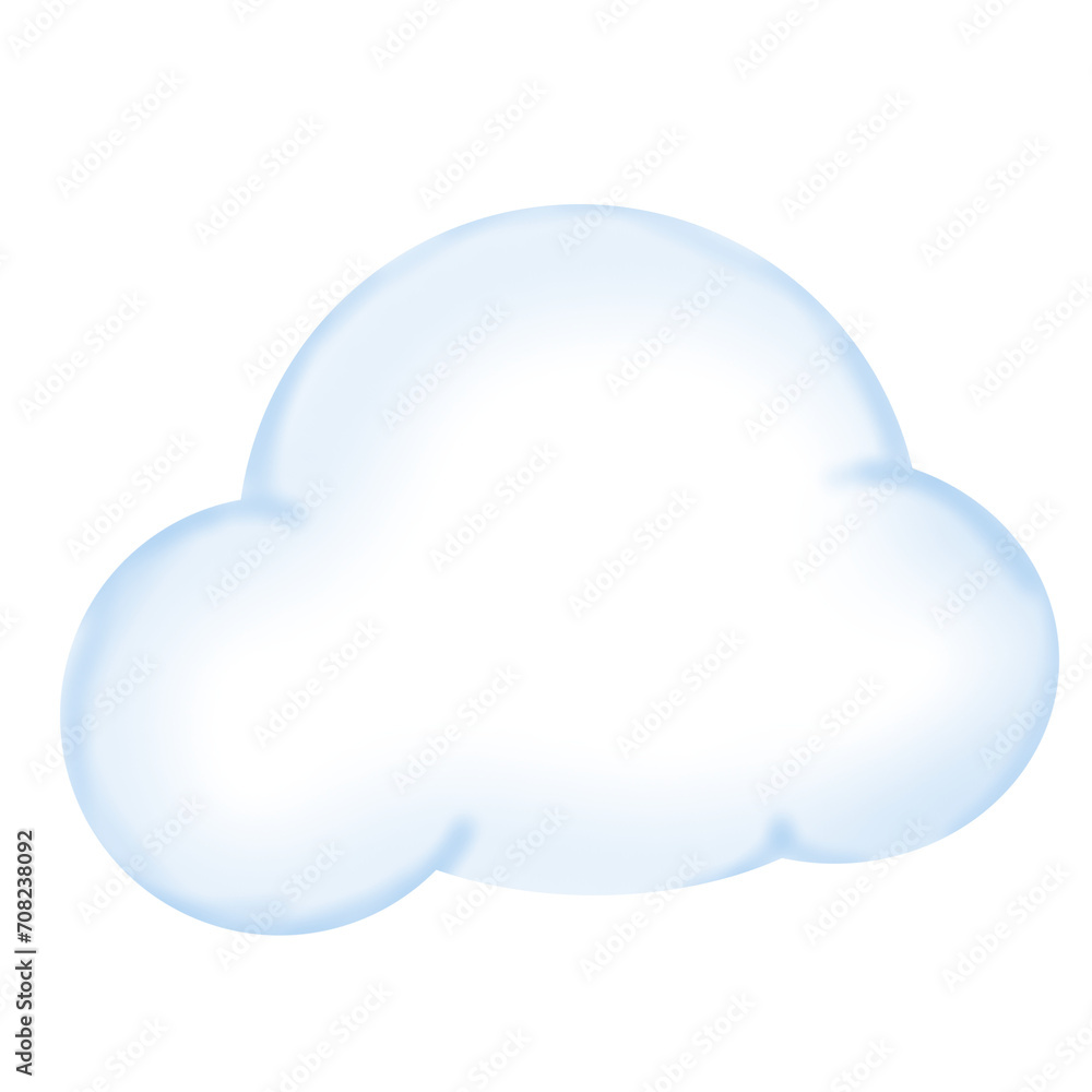 Clouds doodle weather illustration with blue and white colors that can be use for social media, sticker, wallpaper, e.t.c Clouds doodle weather illustration with blue and white colors that can be use for social media, sticker, wallpaper, e.t.c