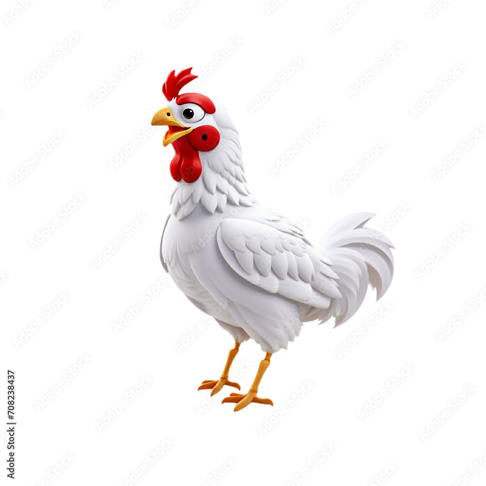 Fototapeta premium chicken, cartoon, animal, png