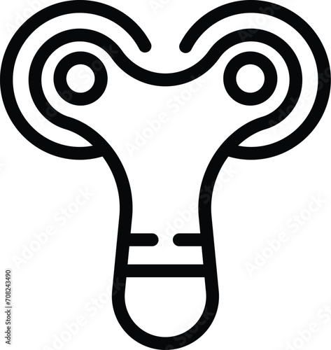 Cosmetology tool icon outline vector. Device beauty. Skin care face