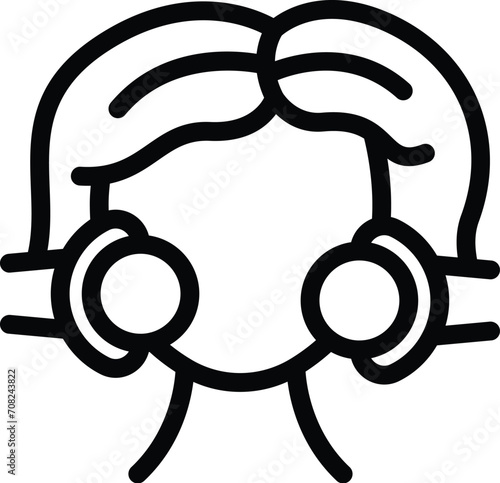 Spa roller face icon outline vector. Crystal slender. Device jade