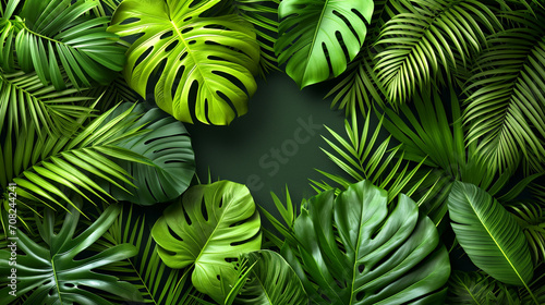 palm leaves background