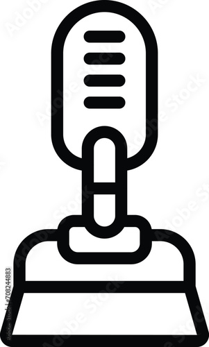 Vacuum cleaner mop icon outline vector. Handle professional. Auto clean