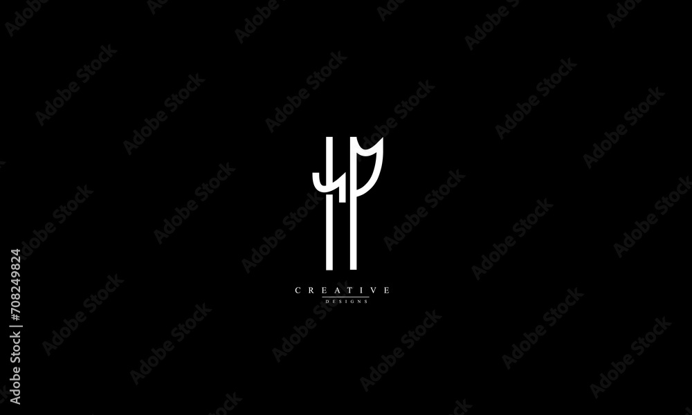 Alphabet letters Initials Monogram logo IP Alphabet letters Initials Monogram logo IP