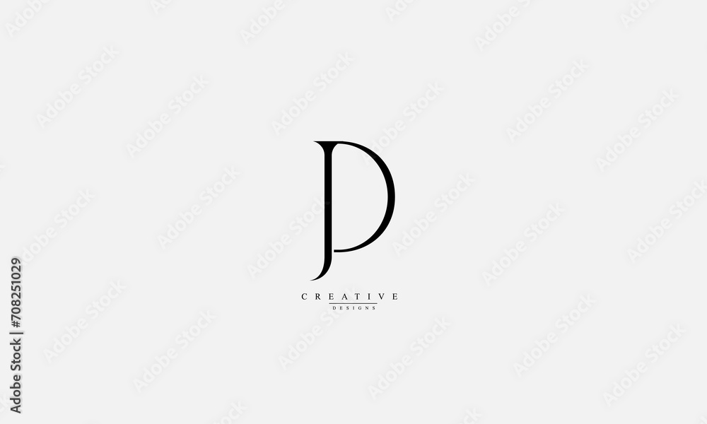Alphabet letters Initials Monogram logo JD DJ J D Alphabet letters Initials Monogram logo JD DJ J D
