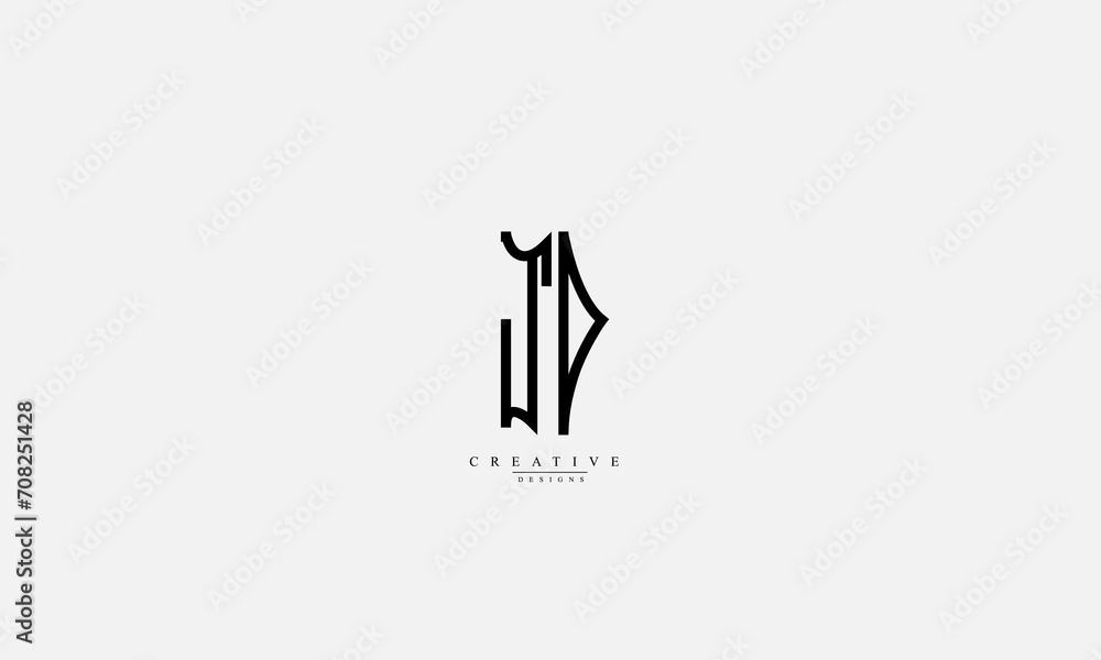 Alphabet letters Initials Monogram logo JD DJ J D Alphabet letters Initials Monogram logo JD DJ J D