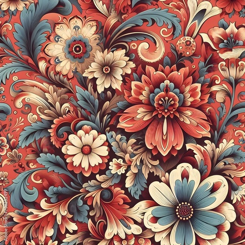 Vintage seamless wallpaper pattern,floral. 