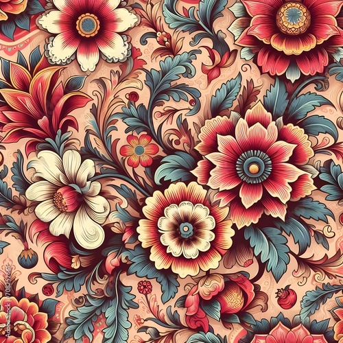 Vintage seamless wallpaper pattern,floral.
