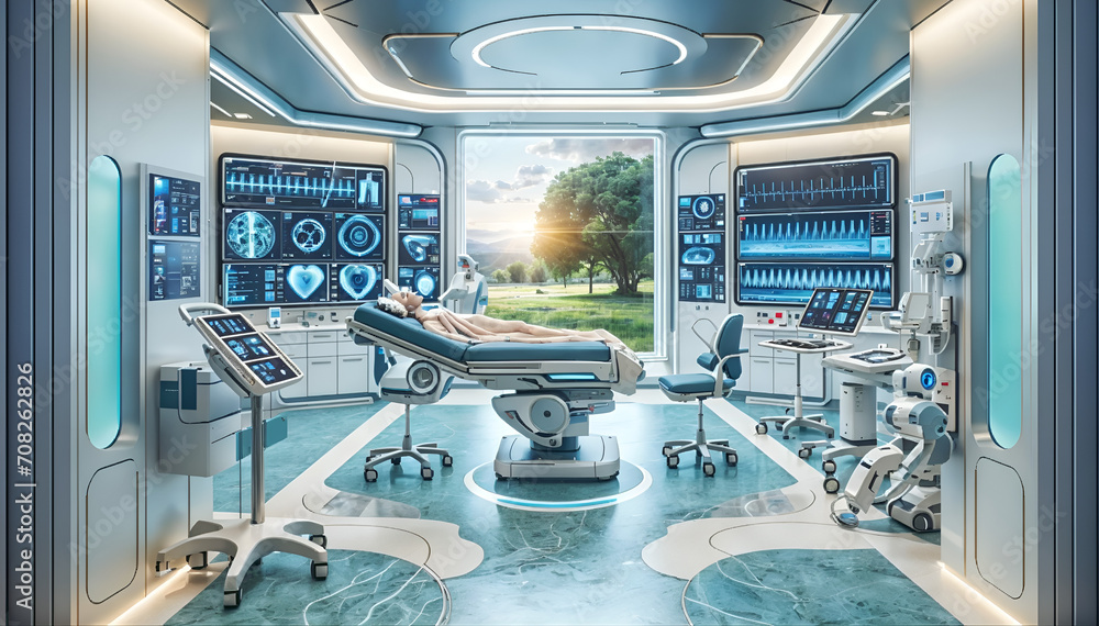 Future High-Tech Hospital Room Future High-Tech Hospital Room