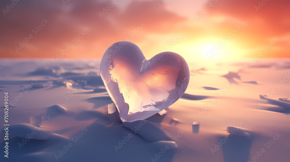 Fototapeta premium Romantic heart-shaped Valentine's Day background, symbolizing Valentine's Day, wedding, love