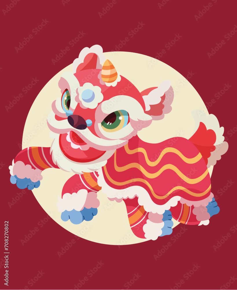 Vector flat chinese new year celebration Vector flat chinese new year celebration