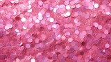 Shimmering pink sequins texture for glamorous background. Festive and celebration.