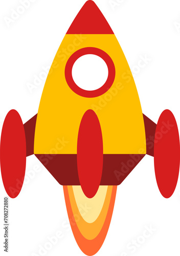 vector of a rocket being launched