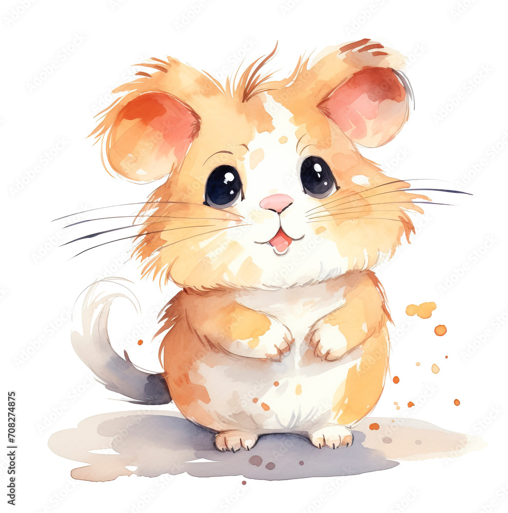 Cute cartoon mouse isolated on transparent background. PNG Cute cartoon mouse isolated on transparent background. PNG