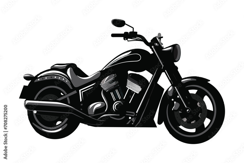 motorcycle icon design vector silhouette