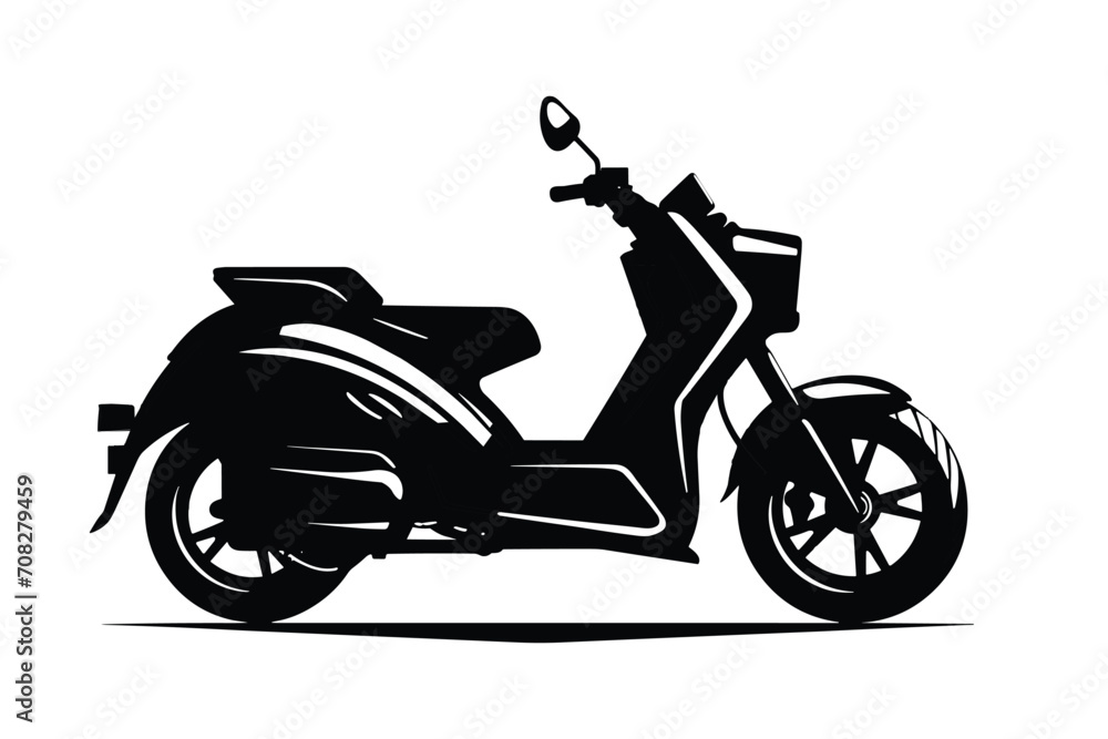 Obraz premium motorcycle icon design vector silhouette