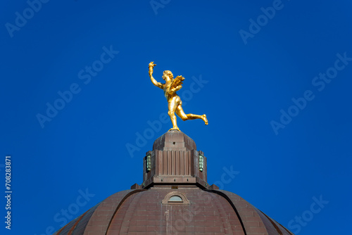 Golden Boy, a statue on the dome of the Manitoba Legislative Building in Winnipeg, Canada