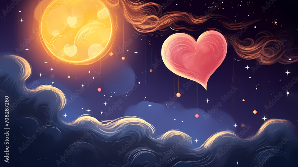 Vibrant Valentine's Day background with red hearts Vibrant Valentine's Day background with red hearts