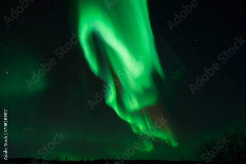 Aurora Borealis  Northern Lights  at Yellowknife  Northwest Territories  Canada