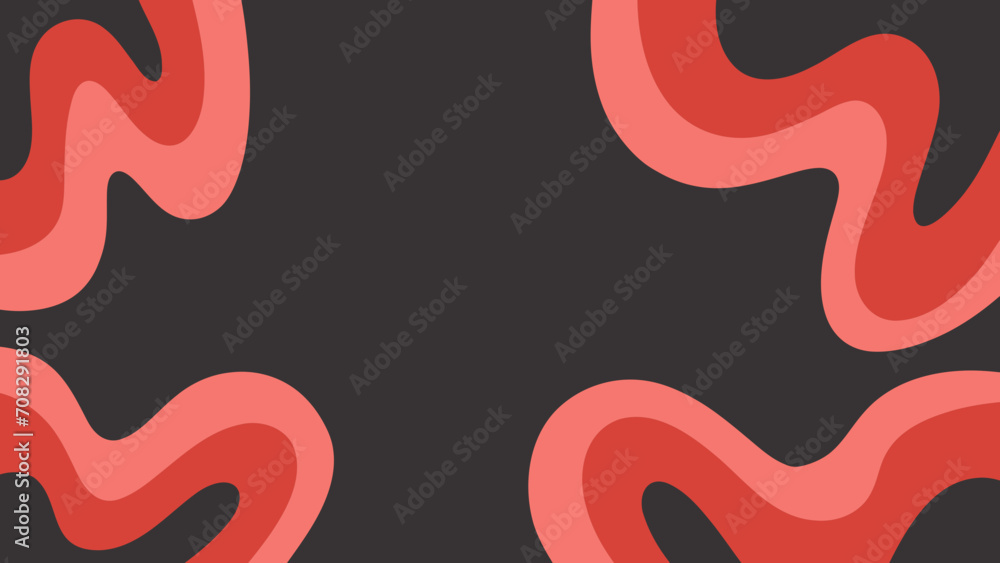 Obraz premium background with pink wave curve