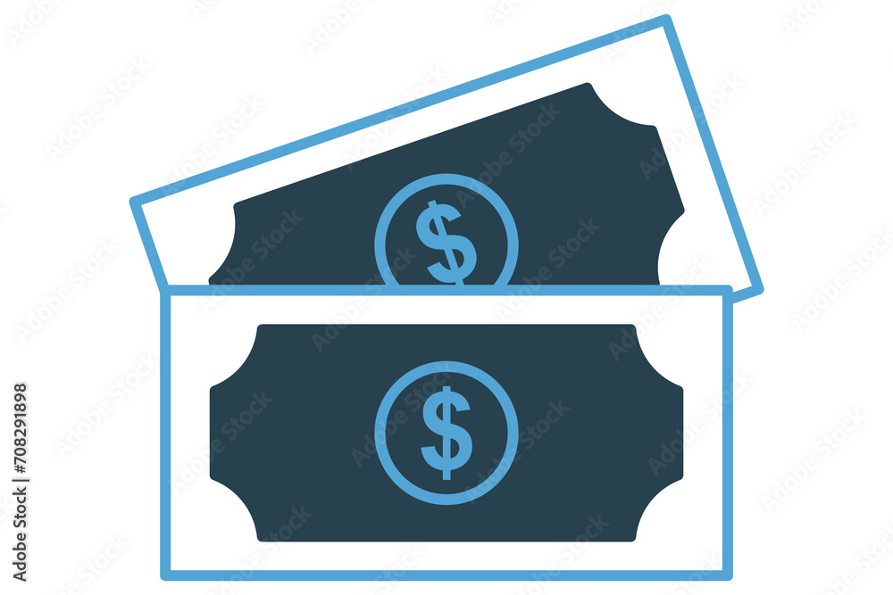 money icon. icon related to business, financial. duotone icon style. element illustration money icon. icon related to business, financial. duotone icon style. element illustration