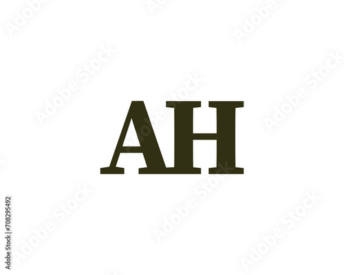 AH LOGO DESIGN VECTOR TEMPLATE