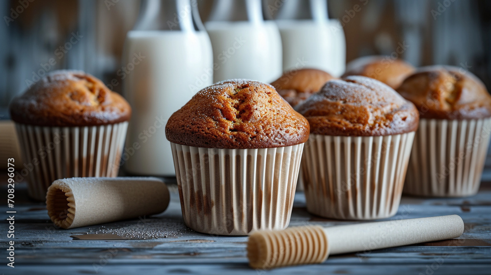 muffins and milk muffins and milk