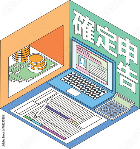 確定申告のイメージイラスト