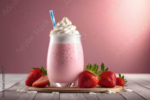 Creamy Strawberry Milkshake: Refreshing and Nutritious Beverage