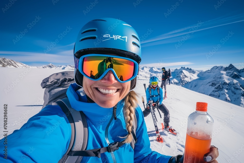 Strahlend auf der Piste: Ein Lächeln im Schnee Strahlend auf der Piste: Ein Lächeln im Schnee