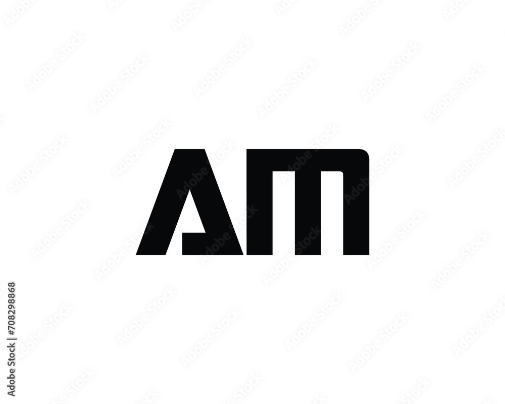 AM LOGO DESIGN VECTOR TEMPLATE AM LOGO DESIGN VECTOR TEMPLATE