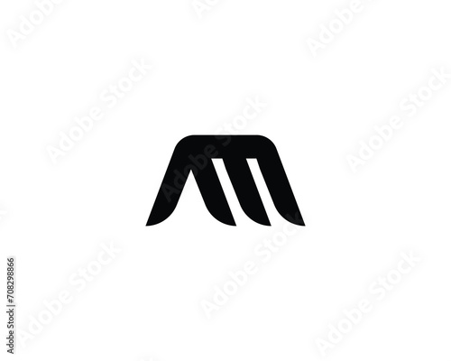 AM LOGO DESIGN VECTOR TEMPLATE