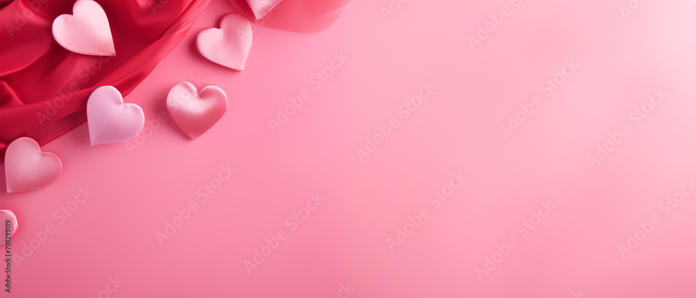 Valentine’s day banner for advertising and promotion in social media post.