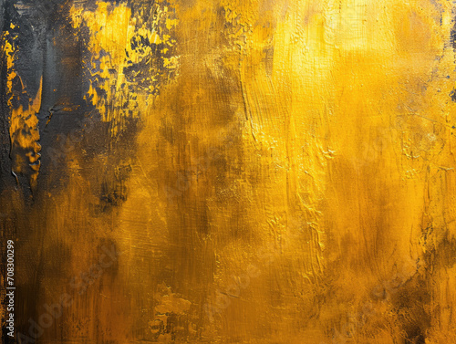 Abstract painting background texture with gold and black colors, Ai Generate Images