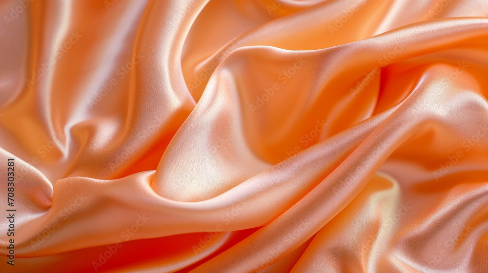 Fototapeta premium Peach & burnt silk background.
