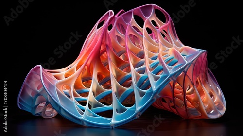 4d printing shape shifting objects time responsive materials solid color background photo